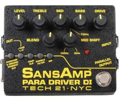 Pedal Preamp Tech 21 Sansamp  Para Driver Di