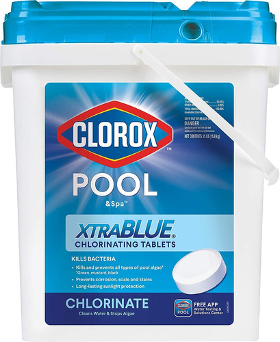 Clorox Poolspa Xtrablue 3 Long Lasting Chlorinating Tablets