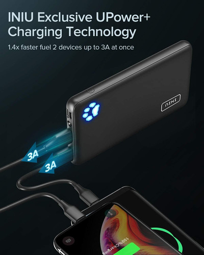 Power Bank Cargador Portátil Iniu Capacidad De 10000mah