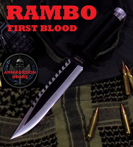 Cuchillo Rambo 1 First Blood Militar Supervivencia Comando