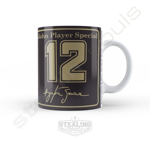 Taza De Porcelana Fierrera - Ayrton Senna #03 | Formula 1