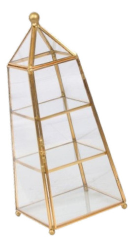 Caja De Metal De Vidrio Caja De Almacenamiento De Maquillaje