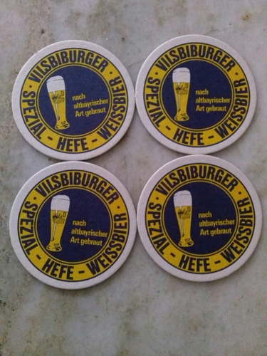 4 Posavasos Cerveza Vilsburger,doble Faz