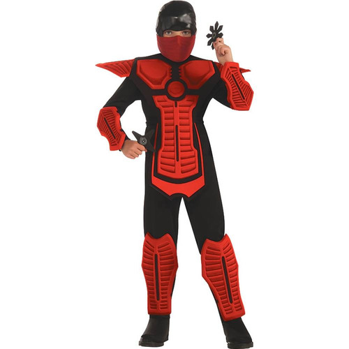 Disfraz Para Niño Ninja Rojo Halloween 