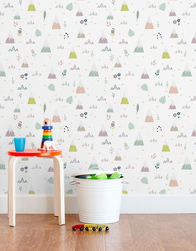 Papel De Parede Adesivo Decoração, Infantil Bebê Criança