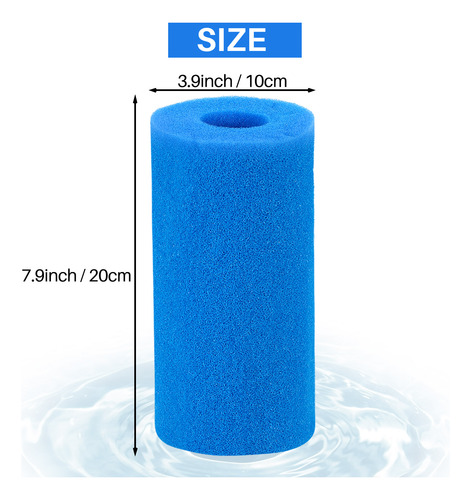 Esponja De Filtro De Espuma, Cartucho De Agua Reutilizable B