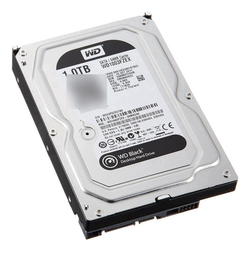 Disco Rigido Western Digital Wd 1tb Sata 3 64mb Caviar Black