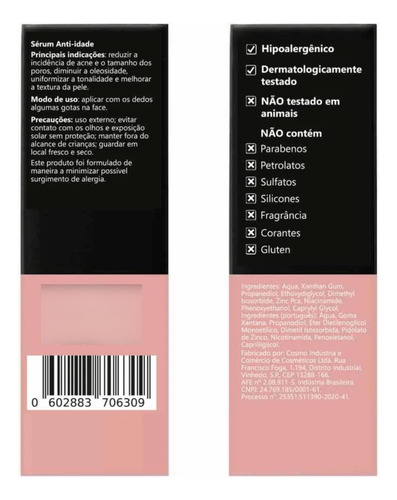 Sérum Facial 10% Niaciamida + Zinco Nc-10 30ml - Principia