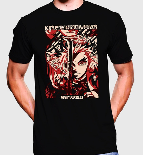 Camiseta Premium Rock Estampada Demon Slayer 005