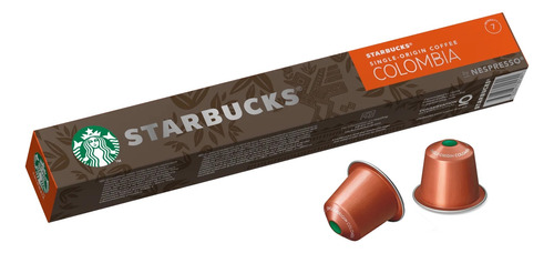 Nueva! Caja X10 Capsulas Nespresso Starbucks Colombia Origin