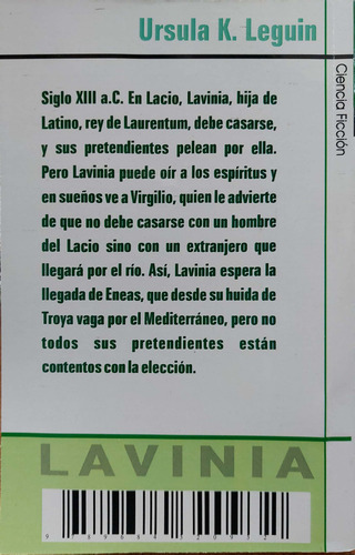 Lavinia, De Ursula K. Le Guin. Editorial Octaedro, Tapa Blanda En Español