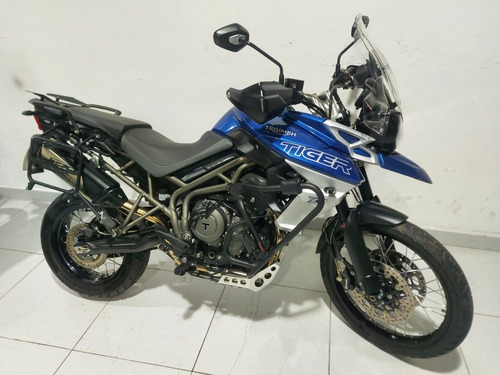 Imagem 2 de 12 de Triumph Tiger 800 Xcx Abs Azul 2018