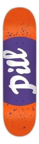 Tabla De Skate Pill Modelo Clasica Logo 8.25 Renace