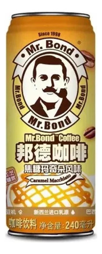 Lata Mr Bond Coffee Cafe Caramel Macchiato 240ml