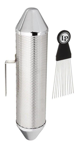 Guiro Torpedo Latin Percussion Metal Chico Raspador Lp306b