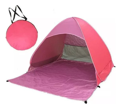 Carpa De Camping Con Sombrilla Automática Uv50+ Beach