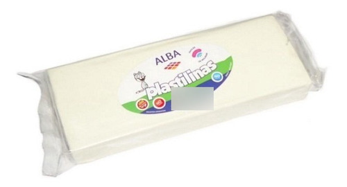 Plastilina Alba 250g. Blanco