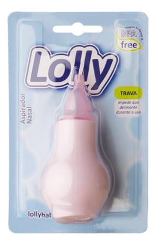 Aspirador Nasal Lolly T1 Rosa 0-6 Meses