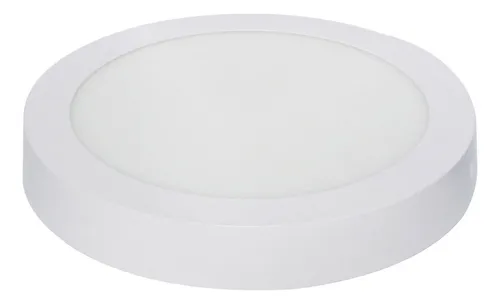 Pack 3 Foco Led Sobrepuesto Panel Redondo 6w