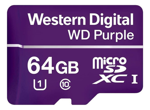 Cartão Micro-sd 64 Gb Wd Purple Para Câmeras Veiculares