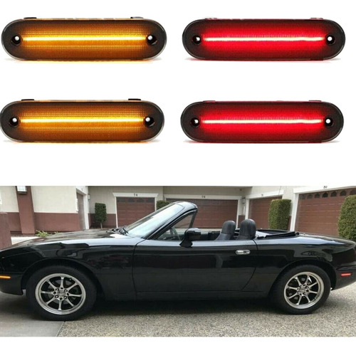 Luz Led Marcador Lateral Lente Ahumada Para Miata Mx-5 Mx5 +