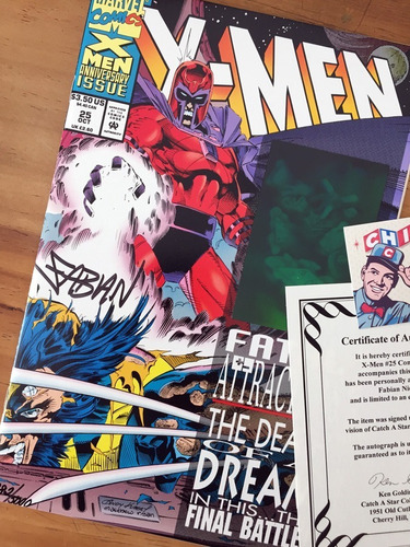 Comic - X-men #25 Fatal Attractions Hologram Nicieza Firmado