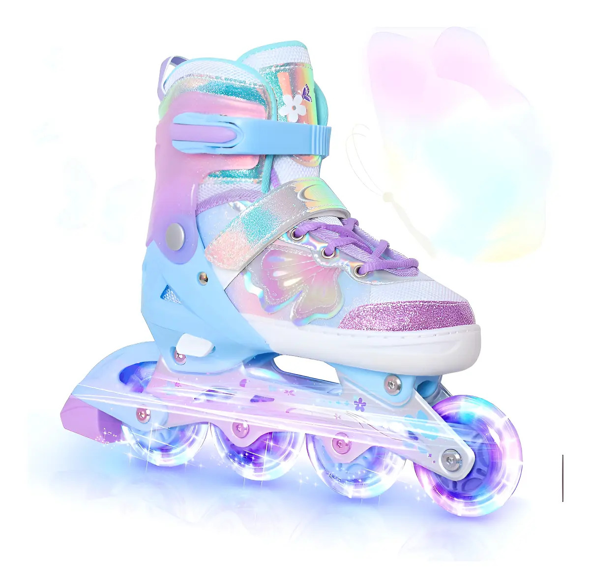 Patines en Línea para Niñas Nattork 1CC281 Color Violeta Talla De Los Patines M