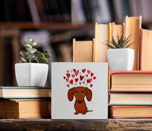 Regalos De Perro Salchicha En Caja De Madera