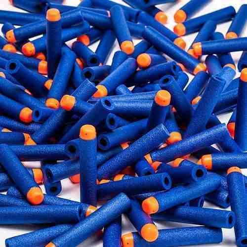 200 Dardos Espuma Repuestos Pistolas Nerf Granel Colores