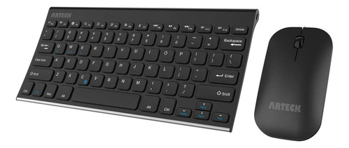 Arteck Teclado Y Mouse Inalámbrico 2.4g Ultra Compacto