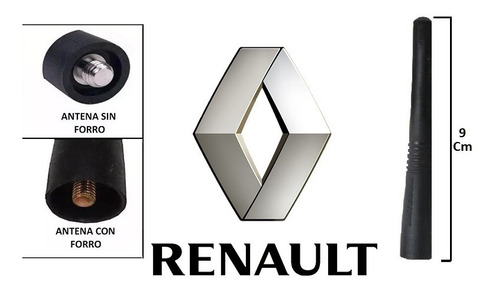 Antena Radio Vehículo Renault Symbol 9 Cm + Envio Gratis!!