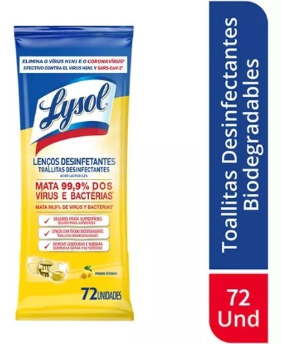 Lysol® Toallitas Biodegradables Citrus