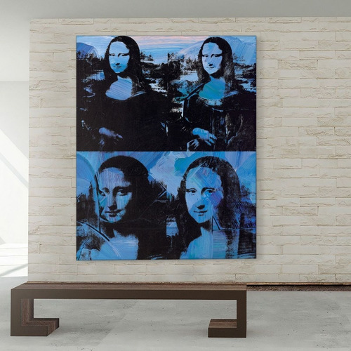Imagen 2 de 8 de Cuadros- Mona Lisas- Andy Warhol Tela-canvas 70x100 Cm.