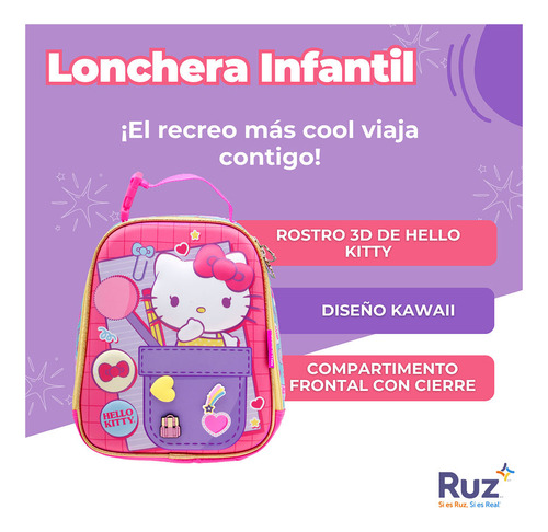Lonchera Infantil Sanrio Hello Kitty 4 L Rosa