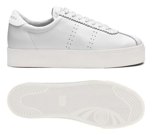 Zapatilla 2854 Club 3 Comfort Leather Agb-white-favorio