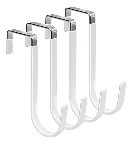 Over The Door Hooks, 4 Pack Door Hangers Hooks With Rub...