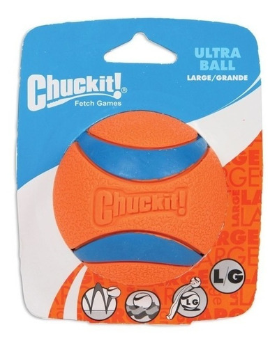 Bola Chuckit Ultra Ball Grande P/ Cães Cor Vermelho