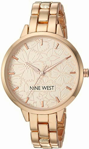 Nine West - Reloj De Pulsera Para Mujer, Rose Gold