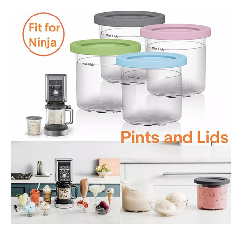 4 Botes De Helado Ninja Creami C