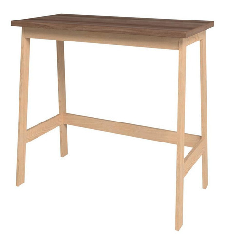 Mesa De Computador Bpi 107 - Brv Móveis Cor Marrom