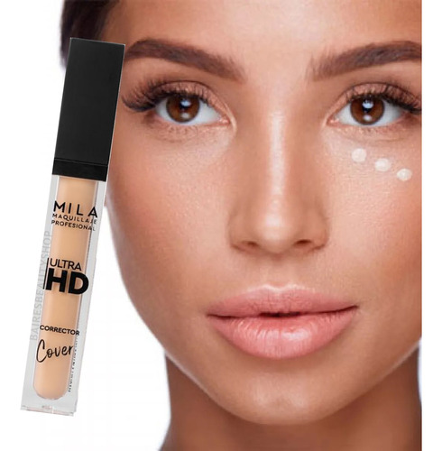 Maquillaje Hidratante Siliconado Corrector Hd Mila Marzi Tono 2812p-02 Beige Neutro