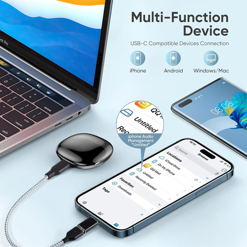Grabadora De Voz Inteligente Con 128g, Hasta 1600 Horas