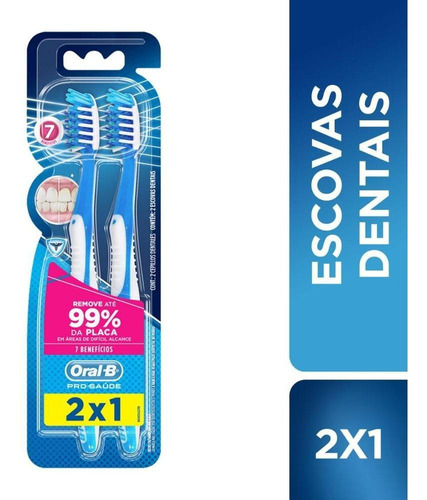 Cepillo de dientes Oral-B 7 Benefícios suave x 2 unidades
