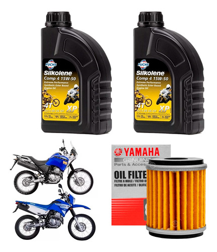 Kit Service Xtz Ybr 250 Tenere Silko 15w50 Filtro Sia+