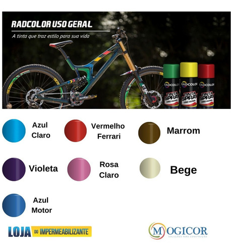 Imagem 2 de 5 de Tinta Spray P/ Pintura De Metal Madeira Vidro Alumínio 400ml