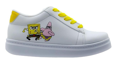 Tenis Para Niño Hombre Juvenil Mod. Bob Esponja En Tendencia