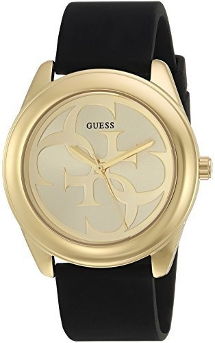 Adivina El Comodo Reloj Dorado Con Logo De Silicona Resisten