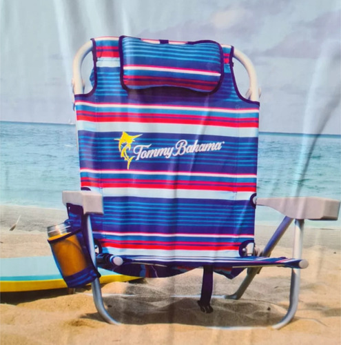 Silla Camastro De Playa Portatil Tommy Bahama 2 Pack Msi Color Raya