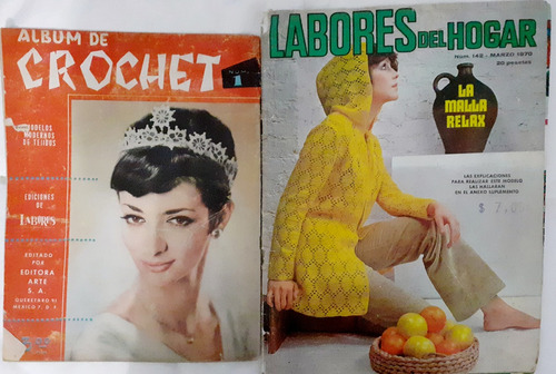 Revista Album De Crochet Y Labores Del Hogar 2 Pack Tejido