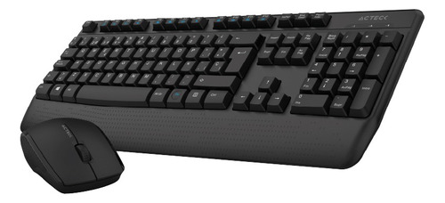 Kit Acteck 2 En 1 Teclado Mouse Inalámbrico Mk465 Color Negr